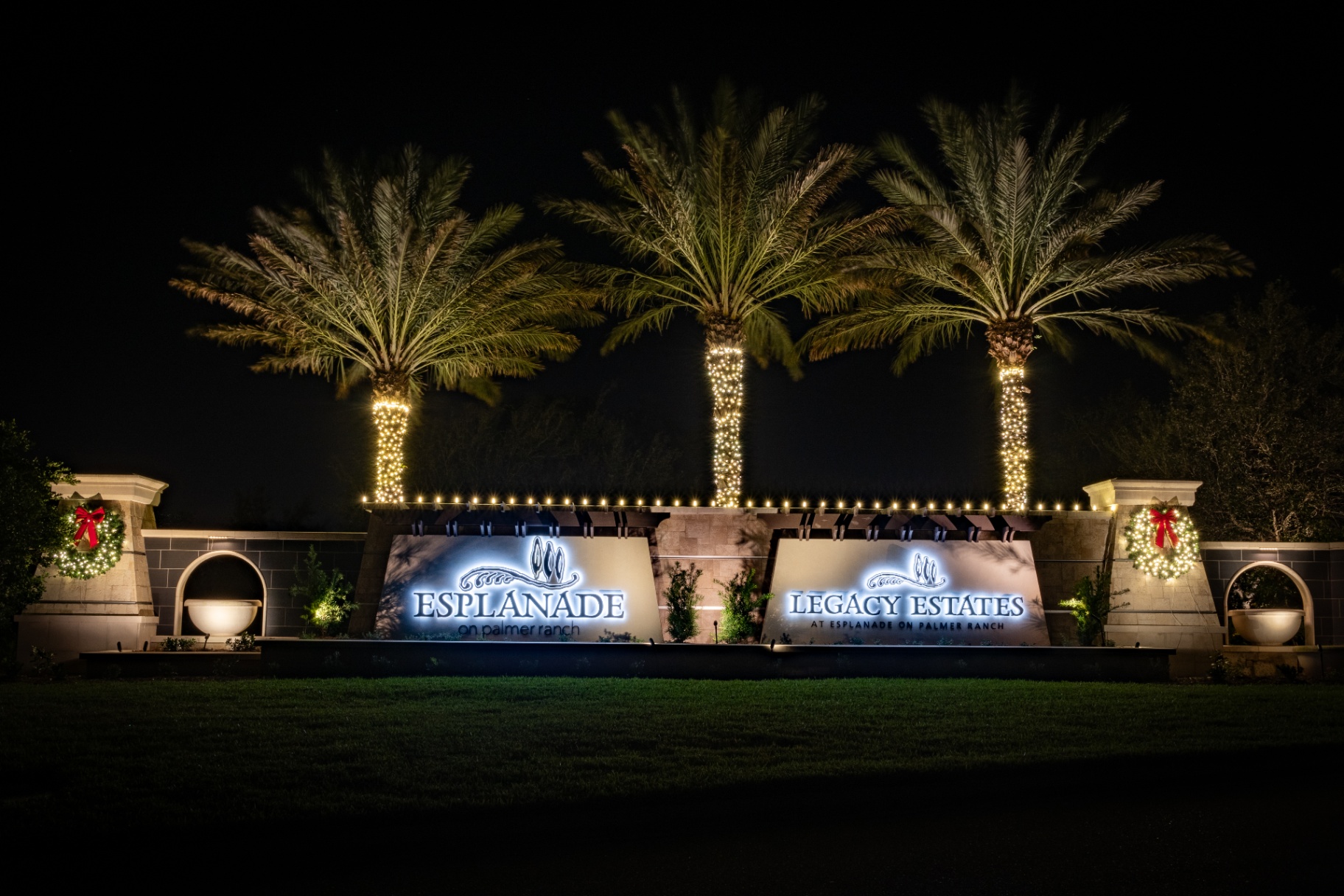 Landscape lighting fixture being serviced